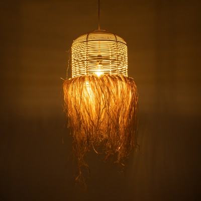 GloboStar® BASSETERRE 02162 Boho Κρεμαστό Φωτιστικό Οροφής Μονόφωτο 1 x E27 AC220-240V IP20 - Φ35 x Υ60cm - Μπεζ Ξύλινο Μπαμπού με Μπεζ Φυσική Ράφια Νήμα Πλεγμα Καμπάνα - 5 Χρόνια Εγγύηση Διακόσμηση - Φως - Χαλιά GloboStar® BASSETERRE 02162 Boho Κρεμαστό Φωτιστικό Οροφής Μονόφωτο 1 x E27 AC220-240V IP20 - Φ35 x Υ60cm - Μπεζ Ξύλινο Μπαμπού με Μπεζ Φυσική Ράφια Νήμα Πλεγμα Καμπάνα - 5 Χρόνια Εγγύηση Διακόσμηση - Φως - Χαλιά