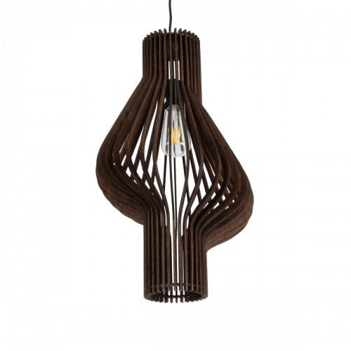 GloboStar® MIHIRO 02173 Boho Κρεμαστό Φωτιστικό Οροφής Μονόφωτο 1 x E27 AC220-240V IP20 - Φ32 x Υ56cm - Καφέ Σκούρο Ξύλινο Πλέγμα - 5 Χρόνια Εγγύηση Διακόσμηση - Φως - Χαλιά GloboStar® MIHIRO 02173 Boho Κρεμαστό Φωτιστικό Οροφής Μονόφωτο 1 x E27 AC220-240V IP20 - Φ32 x Υ56cm - Καφέ Σκούρο Ξύλινο Πλέγμα - 5 Χρόνια Εγγύηση Διακόσμηση - Φως - Χαλιά