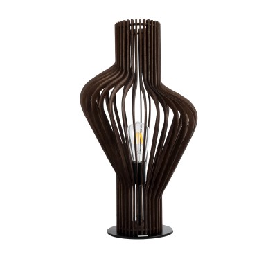 GloboStar® MIHIRO 02177 Boho Επιτραπέζιο Φωτιστικό Πορτατίφ Μονόφωτο 1 x E27 IP20 Καφέ Ξύλο με Μαύρο Μέταλλο - Μ33 x Π33 x Υ57cm GloboStar® MIHIRO 02177 Boho Επιτραπέζιο Φωτιστικό Πορτατίφ Μονόφωτο 1 x E27 IP20 Καφέ Ξύλο με Μαύρο Μέταλλο - Μ33 x Π33 x Υ57cm