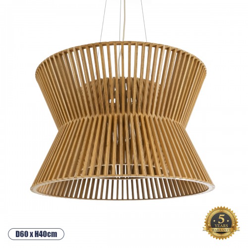GloboStar® BIMINI 02288 Boho Κρεμαστό Φωτιστικό Οροφής Μονόφωτο 1 x E27 AC220-240V IP20 - Φ60 x Υ40cm - Καφέ Ξύλινο Πλέγμα Καμπάνα - 5 Χρόνια Εγγύηση Διακόσμηση - Φως - Χαλιά GloboStar® BIMINI 02288 Boho Κρεμαστό Φωτιστικό Οροφής Μονόφωτο 1 x E27 AC220-240V IP20 - Φ60 x Υ40cm - Καφέ Ξύλινο Πλέγμα Καμπάνα - 5 Χρόνια Εγγύηση Διακόσμηση - Φως - Χαλιά