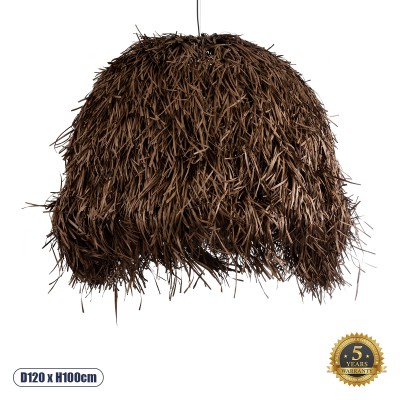 GLOBOSTAR® GUADELOUPE 02295 Boho Κρεμαστό Φωτιστικό Οροφής με Ντουί 1 x E27 AC 220-240V IP20 - Καφέ - Μ120 x Π120 x Υ100cm GLOBOSTAR® GUADELOUPE 02295 Boho Κρεμαστό Φωτιστικό Οροφής με Ντουί 1 x E27 AC 220-240V IP20 - Καφέ - Μ120 x Π120 x Υ100cm