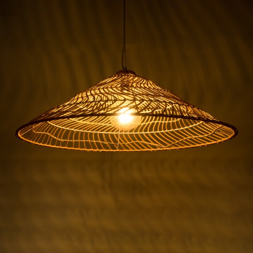 GloboStar® KAIA 02347 Boho Κρεμαστό Φωτιστικό Οροφής Μονόφωτο 1 x E27 AC220-240V IP20 - Φ80 x Υ26cm - Μπεζ Ξύλινο Μπαμπού Πλέγμα Καμπάνα - 5 Χρόνια Εγγύηση Διακόσμηση - Φως - Χαλιά GloboStar® KAIA 02347 Boho Κρεμαστό Φωτιστικό Οροφής Μονόφωτο 1 x E27 AC220-240V IP20 - Φ80 x Υ26cm - Μπεζ Ξύλινο Μπαμπού Πλέγμα Καμπάνα - 5 Χρόνια Εγγύηση Διακόσμηση - Φως - Χαλιά