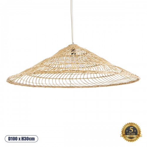GloboStar® KAIA 02348 Boho Κρεμαστό Φωτιστικό Οροφής Μονόφωτο 1 x E27 AC220-240V IP20 - Φ100 x Υ30cm - Μπεζ Ξύλινο Μπαμπού Πλέγμα Καμπάνα - 5 Χρόνια Εγγύηση Διακόσμηση - Φως - Χαλιά GloboStar® KAIA 02348 Boho Κρεμαστό Φωτιστικό Οροφής Μονόφωτο 1 x E27 AC220-240V IP20 - Φ100 x Υ30cm - Μπεζ Ξύλινο Μπαμπού Πλέγμα Καμπάνα - 5 Χρόνια Εγγύηση Διακόσμηση - Φως - Χαλιά