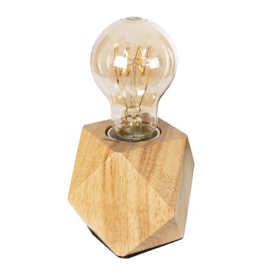 GloboStar® RHOMBUS 99401 Μοντέρνο Επιτραπέζιο Φωτιστικό Πορτατίφ Μονόφωτο 1 x E27 IP20 Μπεζ Ξύλο - M8 x Π8 x Υ8cm GloboStar® RHOMBUS 99401 Μοντέρνο Επιτραπέζιο Φωτιστικό Πορτατίφ Μονόφωτο 1 x E27 IP20 Μπεζ Ξύλο - M8 x Π8 x Υ8cm