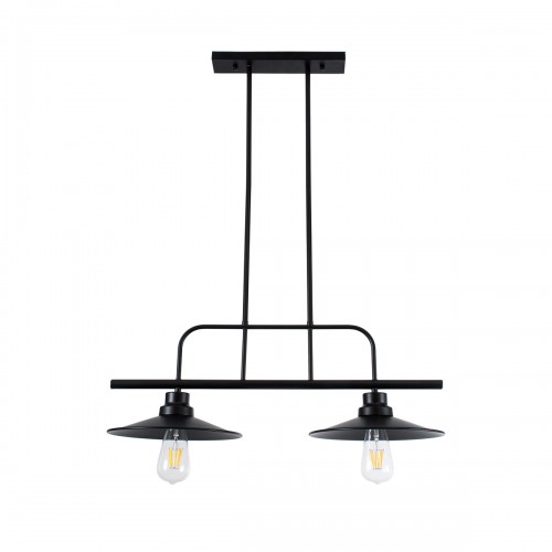 GLOBOSTAR® REGAL 01007 Vintage Φωτιστικό Οροφής με Ντουί 2 x E27 AC 220-240V IP20 - Μαύρο - Μ67 x Π26 x Υ85cm GLOBOSTAR® REGAL 01007 Vintage Φωτιστικό Οροφής με Ντουί 2 x E27 AC 220-240V IP20 - Μαύρο - Μ67 x Π26 x Υ85cm
