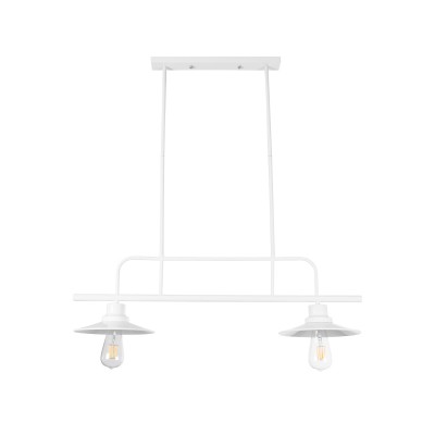 GLOBOSTAR® REGAL 01008 Vintage Φωτιστικό Οροφής με Ντουί 2 x E27 AC 220-240V IP20 - Λευκό - Μ80 x Π26 x Υ82cm GLOBOSTAR® REGAL 01008 Vintage Φωτιστικό Οροφής με Ντουί 2 x E27 AC 220-240V IP20 - Λευκό - Μ80 x Π26 x Υ82cm