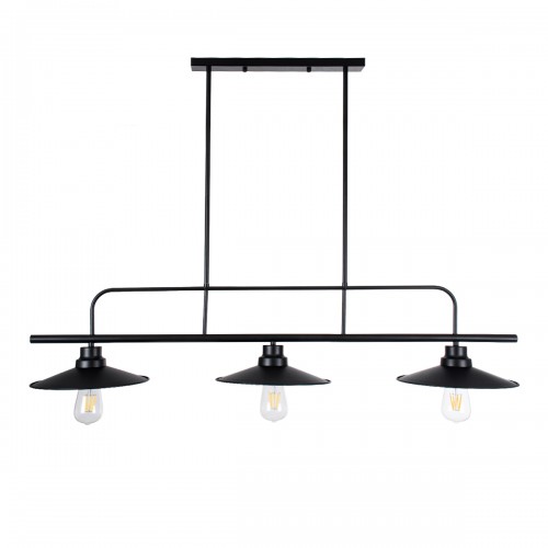 GloboStar® REGAL 01009 Vintage Industrial Φωτιστικό Οροφής Τρίφωτο Μαύρο Ράγα Μ113 x Π26 x Υ85cm Διακόσμηση - Φωτισμός - Χαλιά GloboStar® REGAL 01009 Vintage Industrial Φωτιστικό Οροφής Τρίφωτο Μαύρο Ράγα Μ113 x Π26 x Υ85cm Διακόσμηση - Φωτισμός - Χαλιά