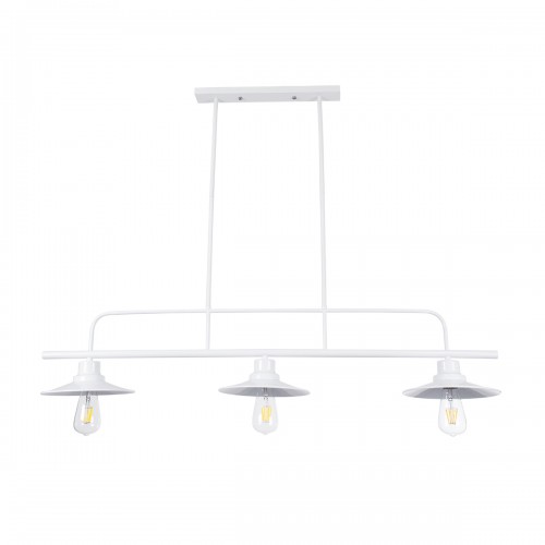 GLOBOSTAR® REGAL 01010 Vintage Φωτιστικό Οροφής με Ντουί 3 x E27 AC 220-240V IP20 - Λευκό - Μ110 x Π26 x Υ75cm GLOBOSTAR® REGAL 01010 Vintage Φωτιστικό Οροφής με Ντουί 3 x E27 AC 220-240V IP20 - Λευκό - Μ110 x Π26 x Υ75cm