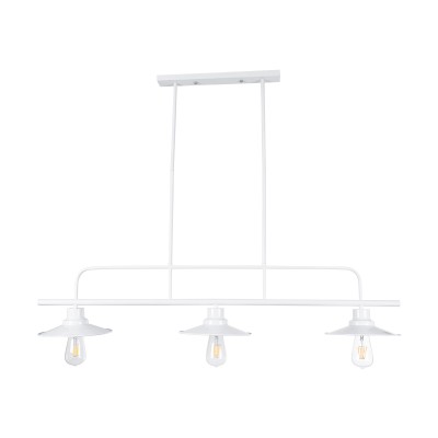 GloboStar® REGAL 01010 Vintage Industrial Φωτιστικό Οροφής Τρίφωτο Λευκό Μεταλλικό Ράγα Μ113 x Π26 x Υ85cm Διακόσμηση - Φωτισμός - Χαλιά GloboStar® REGAL 01010 Vintage Industrial Φωτιστικό Οροφής Τρίφωτο Λευκό Μεταλλικό Ράγα Μ113 x Π26 x Υ85cm Διακόσμηση - Φωτισμός - Χαλιά