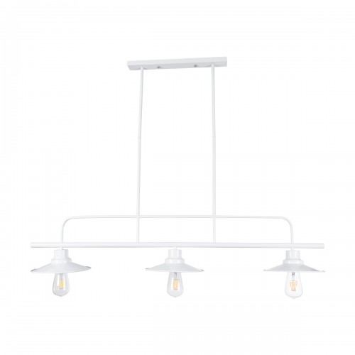 GloboStar® REGAL 01010 Vintage Industrial Φωτιστικό Οροφής Τρίφωτο Λευκό Μεταλλικό Ράγα Μ113 x Π26 x Υ85cm Διακόσμηση - Φωτισμός - Χαλιά GloboStar® REGAL 01010 Vintage Industrial Φωτιστικό Οροφής Τρίφωτο Λευκό Μεταλλικό Ράγα Μ113 x Π26 x Υ85cm Διακόσμηση - Φωτισμός - Χαλιά