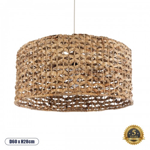 GloboStar® MARIGOLD 01849 Boho Κρεμαστό Φωτιστικό Οροφής Μονόφωτο 1 x E27 AC220-240V IP20 - Φ60 x Υ28cm - Καφέ Ξύλινο Μπαμπού Πλέγμα Καμπάνα - 5 Χρόνια Εγγύηση Διακόσμηση - Φως - Χαλιά GloboStar® MARIGOLD 01849 Boho Κρεμαστό Φωτιστικό Οροφής Μονόφωτο 1 x E27 AC220-240V IP20 - Φ60 x Υ28cm - Καφέ Ξύλινο Μπαμπού Πλέγμα Καμπάνα - 5 Χρόνια Εγγύηση Διακόσμηση - Φως - Χαλιά