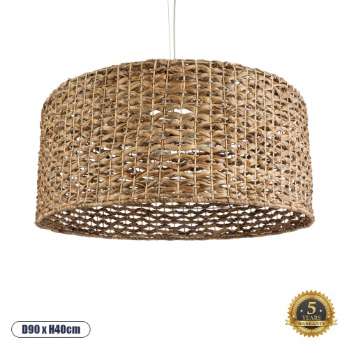 GloboStar® MARIGOLD 01850 Boho Κρεμαστό Φωτιστικό Οροφής Μονόφωτο 1 x E27 AC220-240V IP20 - Φ90 x Υ40cm - Καφέ Ξύλινο Μπαμπού Πλέγμα Καμπάνα - 5 Χρόνια Εγγύηση Διακόσμηση - Φως - Χαλιά GloboStar® MARIGOLD 01850 Boho Κρεμαστό Φωτιστικό Οροφής Μονόφωτο 1 x E27 AC220-240V IP20 - Φ90 x Υ40cm - Καφέ Ξύλινο Μπαμπού Πλέγμα Καμπάνα - 5 Χρόνια Εγγύηση Διακόσμηση - Φως - Χαλιά