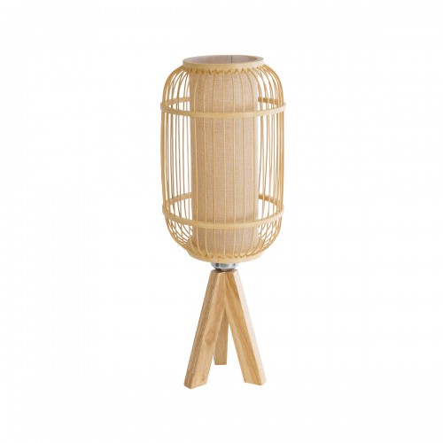GloboStar® BODHI 01992 Boho Επιτραπέζιο Φωτιστικό Μονόφωτο 1 x E27 AC220-240V IP20 - Φ19 x Υ49cm - Μπεζ Ξύλινο Μπαμπού Πλέγμα - 5 Χρόνια Εγγύηση Διακόσμηση - Φως - Χαλιά GloboStar® BODHI 01992 Boho Επιτραπέζιο Φωτιστικό Μονόφωτο 1 x E27 AC220-240V IP20 - Φ19 x Υ49cm - Μπεζ Ξύλινο Μπαμπού Πλέγμα - 5 Χρόνια Εγγύηση Διακόσμηση - Φως - Χαλιά