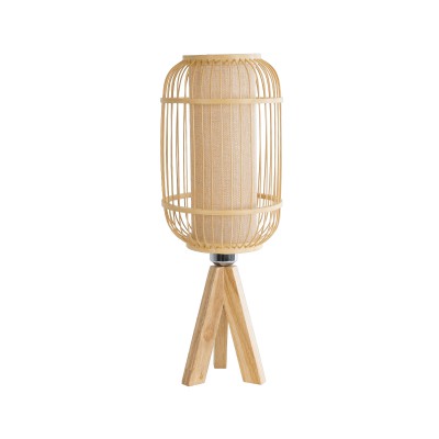 GloboStar® BODHI 01992 Boho Επιτραπέζιο Φωτιστικό Μονόφωτο 1 x E27 AC220-240V IP20 - Φ19 x Υ49cm - Μπεζ Ξύλινο Μπαμπού Πλέγμα - 5 Χρόνια Εγγύηση Διακόσμηση - Φως - Χαλιά GloboStar® BODHI 01992 Boho Επιτραπέζιο Φωτιστικό Μονόφωτο 1 x E27 AC220-240V IP20 - Φ19 x Υ49cm - Μπεζ Ξύλινο Μπαμπού Πλέγμα - 5 Χρόνια Εγγύηση Διακόσμηση - Φως - Χαλιά