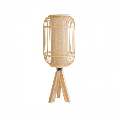 GloboStar® BODHI 01992 Boho Επιτραπέζιο Φωτιστικό Μονόφωτο 1 x E27 AC220-240V IP20 - Φ19 x Υ49cm - Μπεζ Ξύλινο Μπαμπού Πλέγμα - 5 Χρόνια Εγγύηση Διακόσμηση - Φως - Χαλιά GloboStar® BODHI 01992 Boho Επιτραπέζιο Φωτιστικό Μονόφωτο 1 x E27 AC220-240V IP20 - Φ19 x Υ49cm - Μπεζ Ξύλινο Μπαμπού Πλέγμα - 5 Χρόνια Εγγύηση Διακόσμηση - Φως - Χαλιά