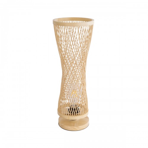 GloboStar® ROWAN 01994 Boho Επιτραπέζιο Φωτιστικό Μονόφωτο 1 x E27 AC220-240V IP20 - Φ17 x Υ42cm - Μπεζ Ξύλινο Μπαμπού Πλέγμα - 5 Χρόνια Εγγύηση Διακόσμηση - Φως - Χαλιά GloboStar® ROWAN 01994 Boho Επιτραπέζιο Φωτιστικό Μονόφωτο 1 x E27 AC220-240V IP20 - Φ17 x Υ42cm - Μπεζ Ξύλινο Μπαμπού Πλέγμα - 5 Χρόνια Εγγύηση Διακόσμηση - Φως - Χαλιά