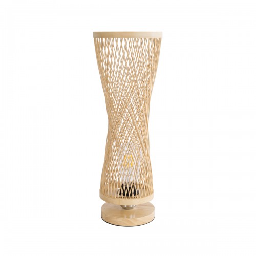 GloboStar® ROWAN 01994 Boho Επιτραπέζιο Φωτιστικό Μονόφωτο 1 x E27 AC220-240V IP20 - Φ17 x Υ42cm - Μπεζ Ξύλινο Μπαμπού Πλέγμα - 5 Χρόνια Εγγύηση Διακόσμηση - Φως - Χαλιά GloboStar® ROWAN 01994 Boho Επιτραπέζιο Φωτιστικό Μονόφωτο 1 x E27 AC220-240V IP20 - Φ17 x Υ42cm - Μπεζ Ξύλινο Μπαμπού Πλέγμα - 5 Χρόνια Εγγύηση Διακόσμηση - Φως - Χαλιά