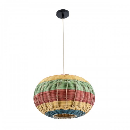 GloboStar® CABALLEROS 02055 Boho Επιτραπέζιο Φωτιστικό Μονόφωτο 1 x E27 AC220-240V IP20 - Φ40 x Υ25cm - Πράσινο με Κίτρινο και Μπλε με Κόκκινο Ξύλινο Μπαμπού Πλέγμα - 5 Χρόνια Εγγύηση Διακόσμηση - Φως - Χαλιά GloboStar® CABALLEROS 02055 Boho Επιτραπέζιο Φωτιστικό Μονόφωτο 1 x E27 AC220-240V IP20 - Φ40 x Υ25cm - Πράσινο με Κίτρινο και Μπλε με Κόκκινο Ξύλινο Μπαμπού Πλέγμα - 5 Χρόνια Εγγύηση Διακόσμηση - Φως - Χαλιά