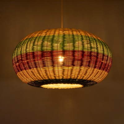 GloboStar® CABALLEROS 02056 Boho Επιτραπέζιο Φωτιστικό Μονόφωτο 1 x E27 AC220-240V IP20 - Φ70 x Υ36cm - Πράσινο με Κίτρινο και Μπλε με Κόκκινο Ξύλινο Μπαμπού Πλέγμα - 5 Χρόνια Εγγύηση Διακόσμηση - Φως - Χαλιά GloboStar® CABALLEROS 02056 Boho Επιτραπέζιο Φωτιστικό Μονόφωτο 1 x E27 AC220-240V IP20 - Φ70 x Υ36cm - Πράσινο με Κίτρινο και Μπλε με Κόκκινο Ξύλινο Μπαμπού Πλέγμα - 5 Χρόνια Εγγύηση Διακόσμηση - Φως - Χαλιά