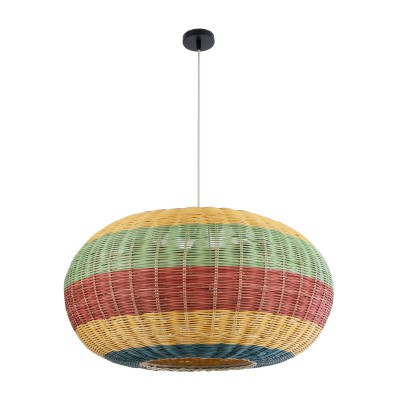 GloboStar® CABALLEROS 02056 Boho Επιτραπέζιο Φωτιστικό Μονόφωτο 1 x E27 AC220-240V IP20 - Φ70 x Υ36cm - Πράσινο με Κίτρινο και Μπλε με Κόκκινο Ξύλινο Μπαμπού Πλέγμα - 5 Χρόνια Εγγύηση Διακόσμηση - Φως - Χαλιά GloboStar® CABALLEROS 02056 Boho Επιτραπέζιο Φωτιστικό Μονόφωτο 1 x E27 AC220-240V IP20 - Φ70 x Υ36cm - Πράσινο με Κίτρινο και Μπλε με Κόκκινο Ξύλινο Μπαμπού Πλέγμα - 5 Χρόνια Εγγύηση Διακόσμηση - Φως - Χαλιά