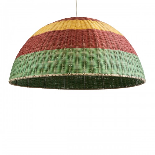 GloboStar® CABALLEROS 02062 Boho Κρεμαστό Φωτιστικό Οροφής Μονόφωτο 1 x E27 AC220-240V IP20 - Φ100 x Υ53cm - Πράσινο με Κίτρινο και Κόκκινο Ξύλινο Μπαμπού Πλέγμα Καμπάνα - 5 Χρόνια Εγγύηση Διακόσμηση - Φως - Χαλιά GloboStar® CABALLEROS 02062 Boho Κρεμαστό Φωτιστικό Οροφής Μονόφωτο 1 x E27 AC220-240V IP20 - Φ100 x Υ53cm - Πράσινο με Κίτρινο και Κόκκινο Ξύλινο Μπαμπού Πλέγμα Καμπάνα - 5 Χρόνια Εγγύηση Διακόσμηση - Φως - Χαλιά