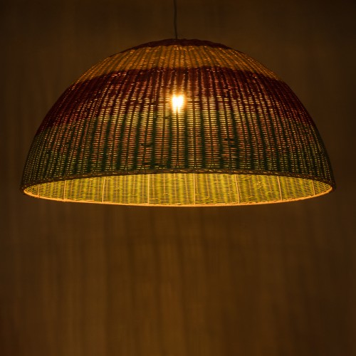 GloboStar® CABALLEROS 02062 Boho Κρεμαστό Φωτιστικό Οροφής Μονόφωτο 1 x E27 AC220-240V IP20 - Φ100 x Υ53cm - Πράσινο με Κίτρινο και Κόκκινο Ξύλινο Μπαμπού Πλέγμα Καμπάνα - 5 Χρόνια Εγγύηση Διακόσμηση - Φως - Χαλιά GloboStar® CABALLEROS 02062 Boho Κρεμαστό Φωτιστικό Οροφής Μονόφωτο 1 x E27 AC220-240V IP20 - Φ100 x Υ53cm - Πράσινο με Κίτρινο και Κόκκινο Ξύλινο Μπαμπού Πλέγμα Καμπάνα - 5 Χρόνια Εγγύηση Διακόσμηση - Φως - Χαλιά