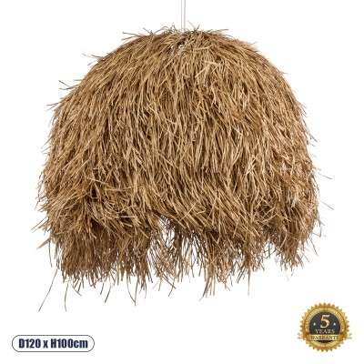 GLOBOSTAR® GUADELOUPE 02159 Boho Κρεμαστό Φωτιστικό Οροφής με Ντουί 1 x E27 AC 220-240V IP20 - Μπεζ - Μ120 x Π120 x Υ100cm GLOBOSTAR® GUADELOUPE 02159 Boho Κρεμαστό Φωτιστικό Οροφής με Ντουί 1 x E27 AC 220-240V IP20 - Μπεζ - Μ120 x Π120 x Υ100cm