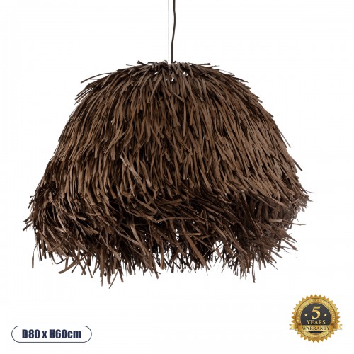 GloboStar® GUADELOUPE 02294 Boho Κρεμαστό Φωτιστικό Οροφής Μονόφωτο 1 x E27 AC220-240V IP20 - Φ70 x Υ45cm - Καφέ Φυσική Ράφια Νήμα Πλέγμα Καμπάνα - 5 Χρόνια Εγγύηση Διακόσμηση - Φως - Χαλιά GloboStar® GUADELOUPE 02294 Boho Κρεμαστό Φωτιστικό Οροφής Μονόφωτο 1 x E27 AC220-240V IP20 - Φ70 x Υ45cm - Καφέ Φυσική Ράφια Νήμα Πλέγμα Καμπάνα - 5 Χρόνια Εγγύηση Διακόσμηση - Φως - Χαλιά