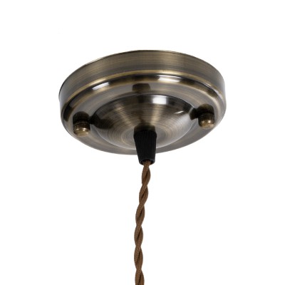 GLOBOSTAR® SUSPENS 115105 Vintage Κρεμαστό Φωτιστικό Οροφής με Ντουί 1 x E27 AC 220-240V IP20 - Χρυσό & Καφέ - Μ10 x Π10 x Y108.7cm GLOBOSTAR® SUSPENS 115105 Vintage Κρεμαστό Φωτιστικό Οροφής με Ντουί 1 x E27 AC 220-240V IP20 - Χρυσό & Καφέ - Μ10 x Π10 x Y108.7cm