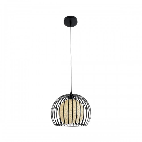GloboStar® CARTER 00960 Μοντέρνο Industrial Κρεμαστό Φωτιστικό Οροφής Μονόφωτο 1 x E27 Μαύρο με Εκρού Μεταλλικό Πλέγμα Φ28 x Υ23cm Διακόσμηση - Φωτισμός - Χαλιά GloboStar® CARTER 00960 Μοντέρνο Industrial Κρεμαστό Φωτιστικό Οροφής Μονόφωτο 1 x E27 Μαύρο με Εκρού Μεταλλικό Πλέγμα Φ28 x Υ23cm Διακόσμηση - Φωτισμός - Χαλιά