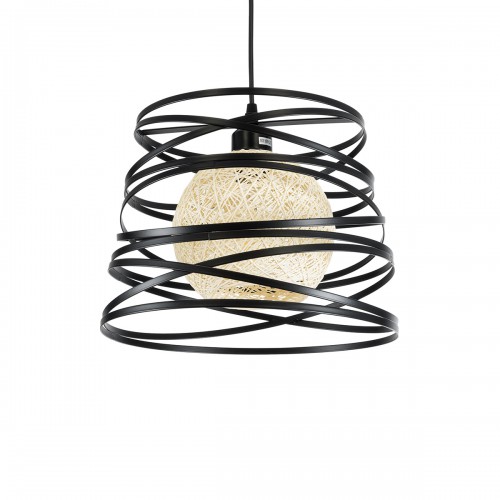 GloboStar® CARTER 00961 Μοντέρνο Industrial Κρεμαστό Φωτιστικό Οροφής Μονόφωτο 1 x E27 Μαύρο με Εκρού Μεταλλικό Πλέγμα Φ32 x Υ25cm Διακόσμηση - Φωτισμός - Χαλιά GloboStar® CARTER 00961 Μοντέρνο Industrial Κρεμαστό Φωτιστικό Οροφής Μονόφωτο 1 x E27 Μαύρο με Εκρού Μεταλλικό Πλέγμα Φ32 x Υ25cm Διακόσμηση - Φωτισμός - Χαλιά