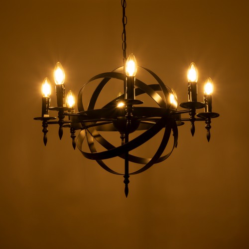 GloboStar® ESTELLE 01003 Vintage Industrial Κρεμαστό Φωτιστικό Οροφής Πολύφωτο Μαύρο Μεταλλικό Πολυέλαιος Φ65 x Y55cm Διακόσμηση - Φωτισμός - Χαλιά GloboStar® ESTELLE 01003 Vintage Industrial Κρεμαστό Φωτιστικό Οροφής Πολύφωτο Μαύρο Μεταλλικό Πολυέλαιος Φ65 x Y55cm Διακόσμηση - Φωτισμός - Χαλιά