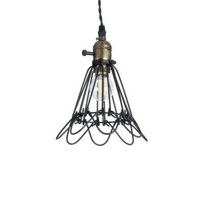 GLOBOSTAR® FLOWER IRON RUST 01181 Vintage Κρεμαστό Φωτιστικό Οροφής με Ντουί 1 x E27 AC 220-240V IP20 - Μαύρο & Μπρούτζινο - Μ10 x Π10 x Υ20cm GLOBOSTAR® FLOWER IRON RUST 01181 Vintage Κρεμαστό Φωτιστικό Οροφής με Ντουί 1 x E27 AC 220-240V IP20 - Μαύρο & Μπρούτζινο - Μ10 x Π10 x Υ20cm