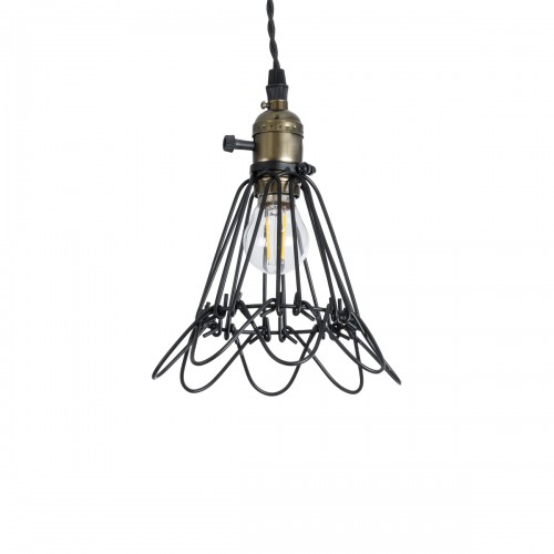 GLOBOSTAR® FLOWER IRON RUST 01181 Vintage Κρεμαστό Φωτιστικό Οροφής με Ντουί 1 x E27 AC 220-240V IP20 - Μαύρο & Μπρούτζινο - Μ10 x Π10 x Υ20cm GLOBOSTAR® FLOWER IRON RUST 01181 Vintage Κρεμαστό Φωτιστικό Οροφής με Ντουί 1 x E27 AC 220-240V IP20 - Μαύρο & Μπρούτζινο - Μ10 x Π10 x Υ20cm