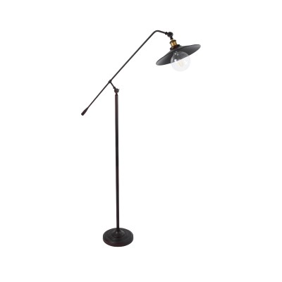 GLOBOSTAR® SILENE 01243 Vintage Επιδαπέδιο Φωτιστικό με Ντουί 1 x E27 AC 220-240V IP20 - Μαύρο & Χρυσό - Μ30 x Π30 x Υ194cm GLOBOSTAR® SILENE 01243 Vintage Επιδαπέδιο Φωτιστικό με Ντουί 1 x E27 AC 220-240V IP20 - Μαύρο & Χρυσό - Μ30 x Π30 x Υ194cm