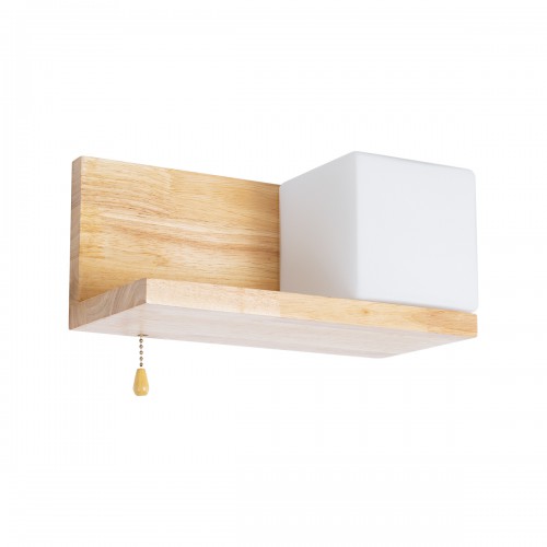 GloboStar® AMITY RIGHT 01366 Μοντέρνο Φωτιστικό Τοίχου Απλίκα Ραφάκι Μονόφωτο Ξύλινο με Λευκό Ματ Γυαλί Μ30 x Π14.5 x Υ15cm Διακόσμηση - Φωτισμός - Χαλιά GloboStar® AMITY RIGHT 01366 Μοντέρνο Φωτιστικό Τοίχου Απλίκα Ραφάκι Μονόφωτο Ξύλινο με Λευκό Ματ Γυαλί Μ30 x Π14.5 x Υ15cm Διακόσμηση - Φωτισμός - Χαλιά