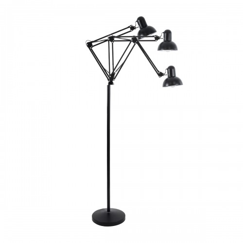 GloboStar® AUDREY 01468 Vintage Φωτιστικό Δαπέδου Μονόφωτο 1 x E27 Μαύρο Μεταλλικό Καμπάνα D15 x H190cm Διακόσμηση - Φως - Χαλιά