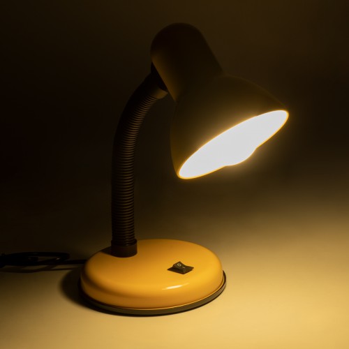 GloboStar® STUDENT 01536 Μοντέρνο Επιτραπέζιο Φωτιστικό Πορτατίφ Μονόφωτο 1 x E27 IP20 Κίτρινο Μέταλλο με Μαύρο Πλαστικό - Μ12 x Π12 x Υ32cm GloboStar® STUDENT 01536 Μοντέρνο Επιτραπέζιο Φωτιστικό Πορτατίφ Μονόφωτο 1 x E27 IP20 Κίτρινο Μέταλλο με Μαύρο Πλαστικό - Μ12 x Π12 x Υ32cm