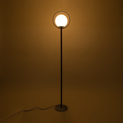 GloboStar® VERSAILLES 01540 Μοντέρνο Φωτιστικό Δαπέδου Μονόφωτο 1 x E27 Μαύρο Μεταλλικό με Γαλακτερή Γυάλινη Μπάλα D25 x H150cm Διακόσμηση - Φωτισμός - Χαλιά GloboStar® VERSAILLES 01540 Μοντέρνο Φωτιστικό Δαπέδου Μονόφωτο 1 x E27 Μαύρο Μεταλλικό με Γαλακτερή Γυάλινη Μπάλα D25 x H150cm Διακόσμηση - Φωτισμός - Χαλιά