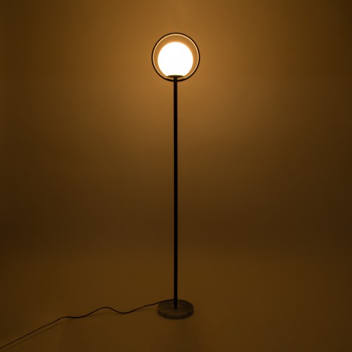 GloboStar® VERSAILLES 01540 Μοντέρνο Φωτιστικό Δαπέδου Μονόφωτο 1 x E27 Μαύρο Μεταλλικό με Γαλακτερή Γυάλινη Μπάλα D25 x H150cm Διακόσμηση - Φωτισμός - Χαλιά GloboStar® VERSAILLES 01540 Μοντέρνο Φωτιστικό Δαπέδου Μονόφωτο 1 x E27 Μαύρο Μεταλλικό με Γαλακτερή Γυάλινη Μπάλα D25 x H150cm Διακόσμηση - Φωτισμός - Χαλιά