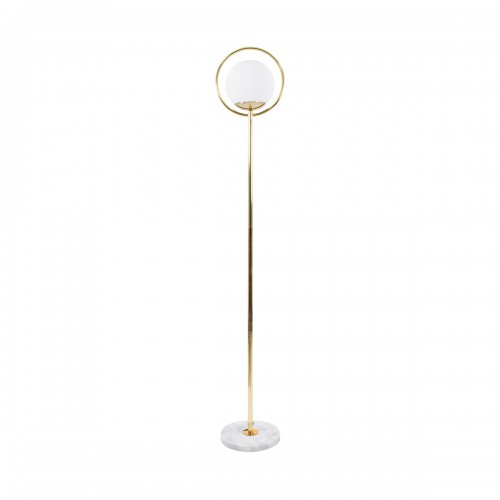 GloboStar® VERSAILLES 01541 Μοντέρνο Φωτιστικό Δαπέδου Μονόφωτο 1 x E27 Χρυσό Μεταλλικό με Γαλακτερή Γυάλινη Μπάλα D25 x H150cm Διακόσμηση - Φωτισμός - Χαλιά GloboStar® VERSAILLES 01541 Μοντέρνο Φωτιστικό Δαπέδου Μονόφωτο 1 x E27 Χρυσό Μεταλλικό με Γαλακτερή Γυάλινη Μπάλα D25 x H150cm Διακόσμηση - Φωτισμός - Χαλιά