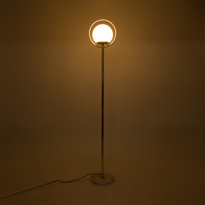 GloboStar® VERSAILLES 01541 Μοντέρνο Φωτιστικό Δαπέδου Μονόφωτο 1 x E27 Χρυσό Μεταλλικό με Γαλακτερή Γυάλινη Μπάλα D25 x H150cm Διακόσμηση - Φωτισμός - Χαλιά GloboStar® VERSAILLES 01541 Μοντέρνο Φωτιστικό Δαπέδου Μονόφωτο 1 x E27 Χρυσό Μεταλλικό με Γαλακτερή Γυάλινη Μπάλα D25 x H150cm Διακόσμηση - Φωτισμός - Χαλιά
