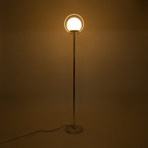 GloboStar® VERSAILLES 01541 Μοντέρνο Φωτιστικό Δαπέδου Μονόφωτο 1 x E27 Χρυσό Μεταλλικό με Γαλακτερή Γυάλινη Μπάλα D25 x H150cm Διακόσμηση - Φωτισμός - Χαλιά GloboStar® VERSAILLES 01541 Μοντέρνο Φωτιστικό Δαπέδου Μονόφωτο 1 x E27 Χρυσό Μεταλλικό με Γαλακτερή Γυάλινη Μπάλα D25 x H150cm Διακόσμηση - Φωτισμός - Χαλιά