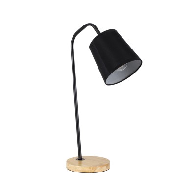 GloboStar® BARNABY 01573 Μοντέρνο Επιτραπέζιο Φωτιστικό Πορτατίφ Μονόφωτο 1 x E27 IP20 Μαύρο Μέταλλο, Μπεζ Ξύλο με Μαύρο Ύφασμα - Μ15 x Π33 x Υ48cm GloboStar® BARNABY 01573 Μοντέρνο Επιτραπέζιο Φωτιστικό Πορτατίφ Μονόφωτο 1 x E27 IP20 Μαύρο Μέταλλο, Μπεζ Ξύλο με Μαύρο Ύφασμα - Μ15 x Π33 x Υ48cm