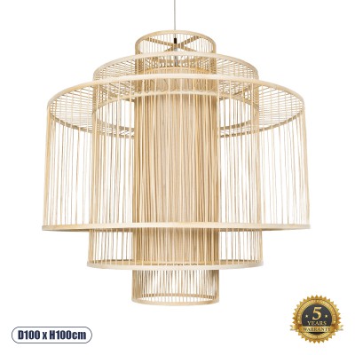 GLOBOSTAR® HIBISCUS 01780 Boho Κρεμαστό Φωτιστικό Οροφής με Ντουί 1 x E27 AC 220-240V IP20 - Μπεζ - Μ100 x Π100 x Y100cm GLOBOSTAR® HIBISCUS 01780 Boho Κρεμαστό Φωτιστικό Οροφής με Ντουί 1 x E27 AC 220-240V IP20 - Μπεζ - Μ100 x Π100 x Y100cm