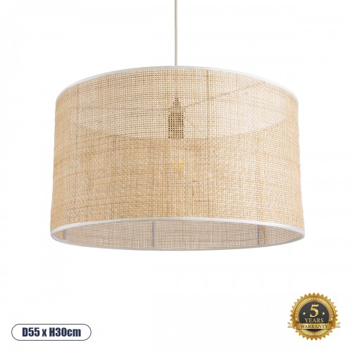 GloboStar® YOTTO 01822 Boho Κρεμαστό Φωτιστικό Οροφής Μονόφωτο 1 x E27 AC220-240V IP20 - Φ55 x Υ30cm - Μπεζ Μπαμπού Πλέγμα - 5 Χρόνια Εγγύηση Διακόσμηση - Φως - Χαλιά GloboStar® YOTTO 01822 Boho Κρεμαστό Φωτιστικό Οροφής Μονόφωτο 1 x E27 AC220-240V IP20 - Φ55 x Υ30cm - Μπεζ Μπαμπού Πλέγμα - 5 Χρόνια Εγγύηση Διακόσμηση - Φως - Χαλιά