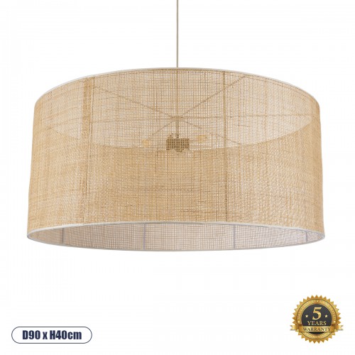 GloboStar® YOTTO 01823 Boho Κρεμαστό Φωτιστικό Οροφής Τρίφωτο 3 x E27 AC220-240V IP20 - Φ90 x Υ40cm - Μπεζ Μπαμπού Πλέγμα - 5 Χρόνια Εγγύηση Διακόσμηση - Φως - Χαλιά GloboStar® YOTTO 01823 Boho Κρεμαστό Φωτιστικό Οροφής Τρίφωτο 3 x E27 AC220-240V IP20 - Φ90 x Υ40cm - Μπεζ Μπαμπού Πλέγμα - 5 Χρόνια Εγγύηση Διακόσμηση - Φως - Χαλιά
