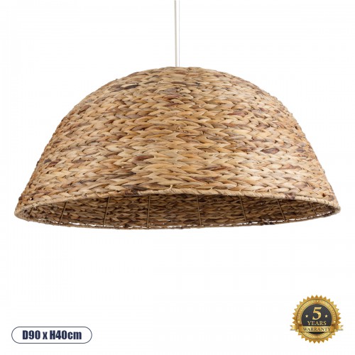 GloboStar® MANGATA 01848 Boho Κρεμαστό Φωτιστικό Οροφής Μονόφωτο 1 x E27 AC220-240V IP20 - Φ90 x Υ40cm - Καφέ Ξύλινο Μπαμπού Πλέγμα Καμπάνα - 5 Χρόνια Εγγύηση Διακόσμηση - Φως - Χαλιά GloboStar® MANGATA 01848 Boho Κρεμαστό Φωτιστικό Οροφής Μονόφωτο 1 x E27 AC220-240V IP20 - Φ90 x Υ40cm - Καφέ Ξύλινο Μπαμπού Πλέγμα Καμπάνα - 5 Χρόνια Εγγύηση Διακόσμηση - Φως - Χαλιά