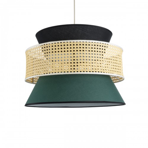 GLOBOSTAR® SAIGE 01916 Boho Κρεμαστό Φωτιστικό Οροφής με Ντουί 1 x E27 AC 220-240V IP20 - Πράσινο, Μαύρο & Μπεζ - Μ50 x Π50 x Υ36cm GLOBOSTAR® SAIGE 01916 Boho Κρεμαστό Φωτιστικό Οροφής με Ντουί 1 x E27 AC 220-240V IP20 - Πράσινο, Μαύρο & Μπεζ - Μ50 x Π50 x Υ36cm