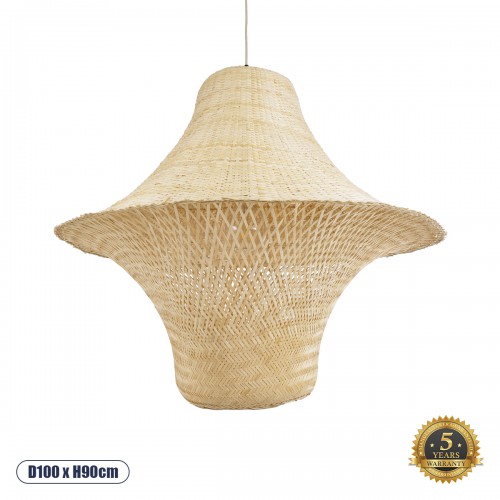 GloboStar® JUNIPER 02047 Boho Κρεμαστό Φωτιστικό Οροφής Μονόφωτο 1 x E27 AC220-240V IP20 - Φ100 x Υ90cm - Μπεζ Ξύλινο Μπαμπού Πλέγμα Καμπάνα - 5 Χρόνια Εγγύηση Διακόσμηση - Φως - Χαλιά GloboStar® JUNIPER 02047 Boho Κρεμαστό Φωτιστικό Οροφής Μονόφωτο 1 x E27 AC220-240V IP20 - Φ100 x Υ90cm - Μπεζ Ξύλινο Μπαμπού Πλέγμα Καμπάνα - 5 Χρόνια Εγγύηση Διακόσμηση - Φως - Χαλιά